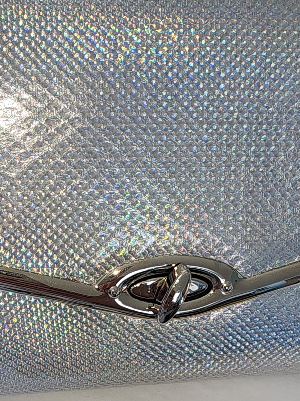 Silver Evening, Wedding Holographic Women’s Clutch Bag